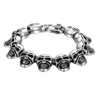 Stainless Steel Skull Bracelet - designfullprint