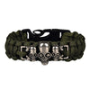 Skull Head Emergency Survival Para Cord Bracelets