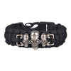 Skull Head Emergency Survival Para Cord Bracelets