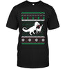 Funny T-rex VS Reindeer T-shirt - designfullprint