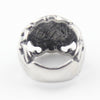 Fancy Skull Shield Wide Ring