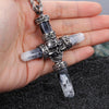Retro Cross Skull Stainless Steel  Pendant