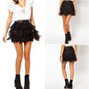 Sexy A-line Retro Faux Suede Leather Short Skirts - designfullprint