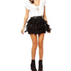 Sexy A-line Retro Faux Suede Leather Short Skirts - designfullprint