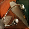 Colorful Skull Charms Cuff Bracelet