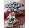 Vintage Rose Skull Necklace - designfullprint
