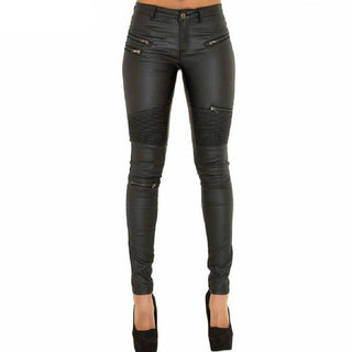 Faux Leather Pants - designfullprint
