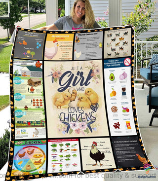 Chicken Rooster Hen Knowledge Blanket HG