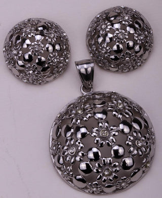 Flower Necklace Earrings Sets - designfullprint