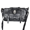 Leather Skull Rivet Black Handbag Tote