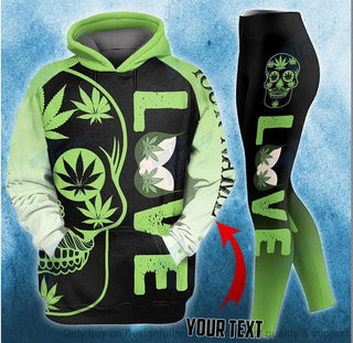 Love Pot Head Doobies And Boobies  Hoodie Legging HG  I Love Doobies And Boobies HG
