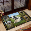 Dairy Cows Rubber Base Doormat HG