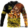 Beautiful Bee Art 3D All Over Printed Clothes Long Sleeve Shirt T Shirt HG