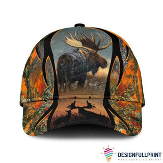 Gift For Hunting Lover Love Moose Hunting Camo Classic  Cap HG