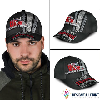 Gift For Trucker I Am A Trucker Red Cap HG