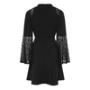 Gothic A-Line Black Dress