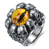 Gothic Biker Punk Stainless Steel Skull Ring