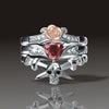 Skull Dagger Rose Ring