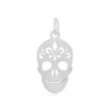 Stainless Steel Polished Hollow Skull Head Charm
