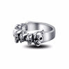 Skull Big Adjustable Rotating Biker Ring