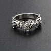 Skull Big Adjustable Rotating Biker Ring