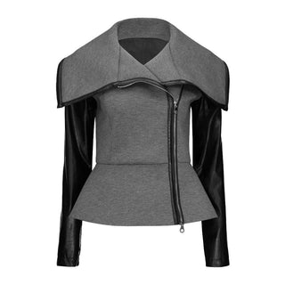 Grey Leather Jacket