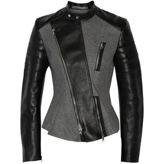 Grey Leather Jacket