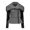Grey Leather Jacket