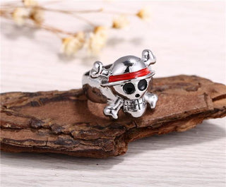 Antique Silver Plated Pirate Skull Ring