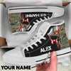 US Marine Personalized High Top Canvas Shoes