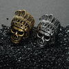 Feather Crown Indians Chief Skull Rings