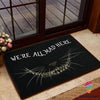 We Are All Mad Here Cat Smile Welcome Doormat NHD Gifts For Cat Lovers