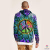 Gift For Hippie Hippie Peace Flower Velvet Hoodie