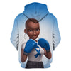 Blue Colon Cancer Awareness Melanin Girl Hoodie