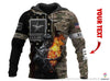 Skull Gift Gift For Army Multitype All Force Skull Fire Personalized Unisex Hoodie HG