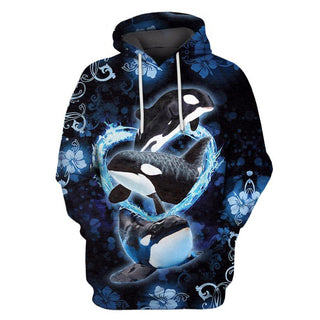 Orca Killer Whale Sea Creature Fish Lover US Unisex Size Hoodie