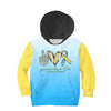 Peace Hope Down Syndrome Awareness Long Sleeves Kids Hoodies