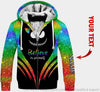 Pride Gift For LGBT LGBT Nightmare Believe In Yourself Personalized Pullover or Zip Up Hoodie or Long Sleeve Shirt or Fleece Hoodie