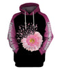Faith Hope Love Flower Pink Ribbon Hoodie