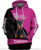 Doberman Pullover Hoodie US Unisex Size Gifts For Dog Lovers