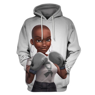 Gray Brain Cancer Awareness Melanin Warrior Hoodie