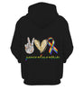 Pride Gift For LGBT Peace Love Pride LGBT History Month US Unisex Size Hoodie