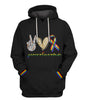 Pride Gift For LGBT Peace Love Pride LGBT History Month US Unisex Size Hoodie