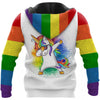Pride Gift For LGBT LGBT Unicorn Colorful US Unisex Size Hoodie