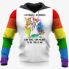 Pride Gift For LGBT LGBT Unicorn Colorful US Unisex Size Hoodie