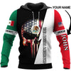 Skull Gift Personalized Mexican Skull US Unisex Size Hoodie