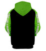 Skull Gift Fight Like A Warrior™ Lime Green Lymphomia Awareness Sugar Skull Girl Hoodie