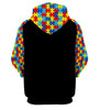 Skull Gift It's Ok To Be Different Adult and Kid Autism Awareness Autism Awareness Promotion Dabbing Skull Hoodies Autism Gift
