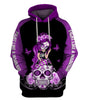 Skull Gift Fight Like A Warrior™ Hot Purple Lupus Sugar Skull Girl Awareness Hoodie