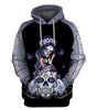 Skull Gift Fight Like A Warrior™ Violet Cancer Sugar Skull Girl Awareness Hoodie